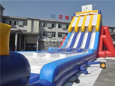 3 Lanes Adult Big Inflatable Water Slides For Sale BY-GS-028